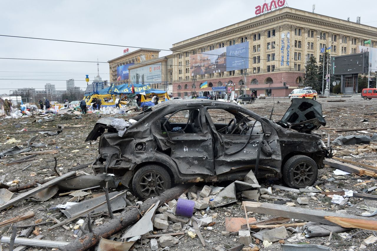 Bombardeos en Ucrania