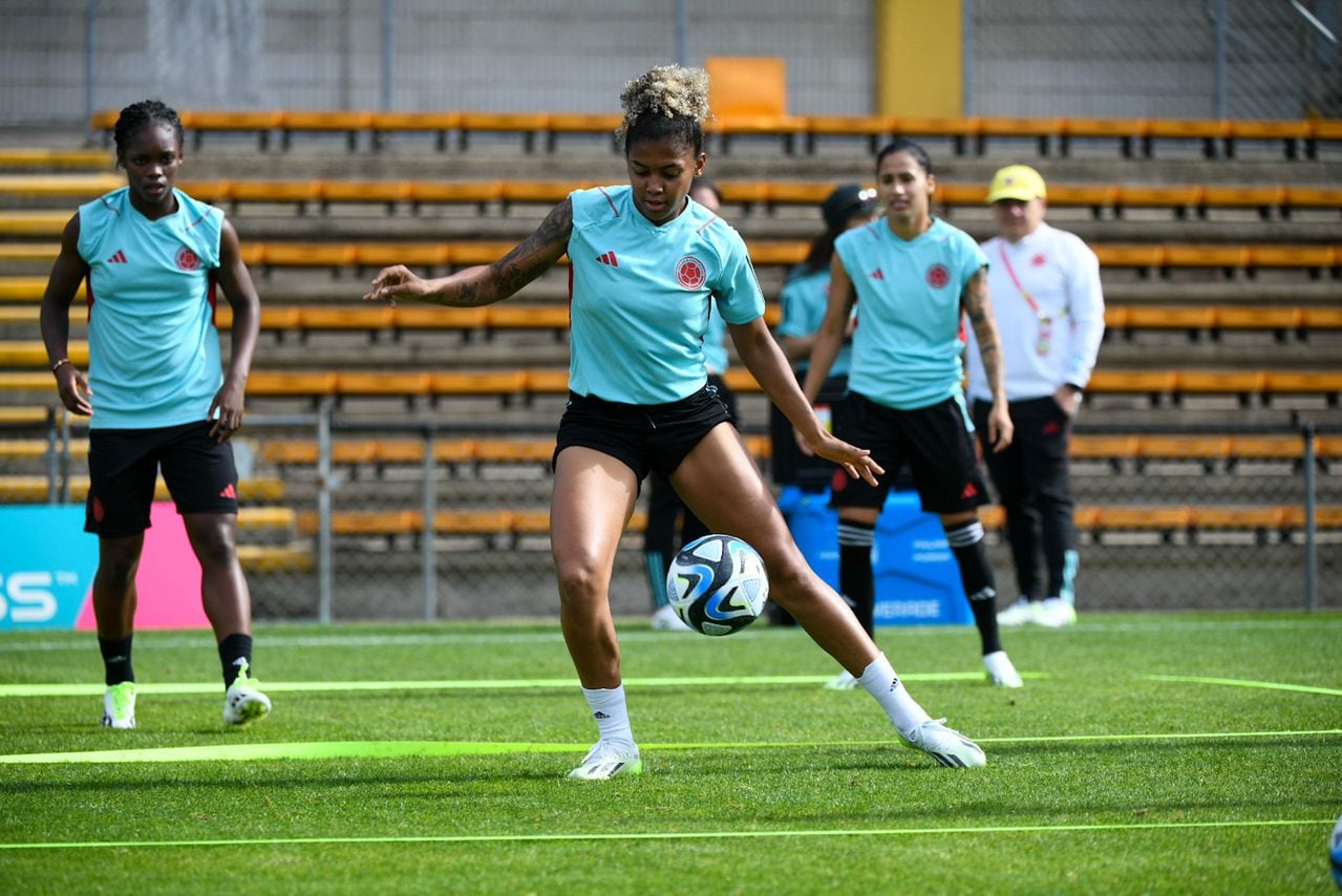 Entrenamiento de la Selección Colombia Femenina previo a su partido de la fecha 2 del Mundial del 2023 conta Alemania.