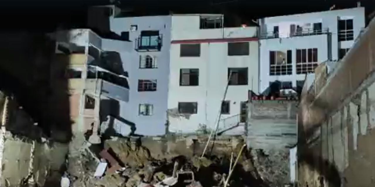 Emergencia en Cali: muro colapsó en construcción y más de 11 apartamentos se vieron afectados.