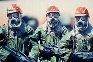 Foto de referencia sobre protección frente a armas químicas