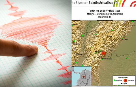 El epicentro del sismo fue en el municipio de Medina.