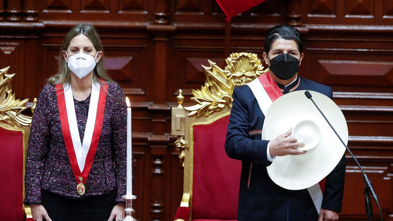 Toma de posesión de Pedro Castillo como presidente de Perú.