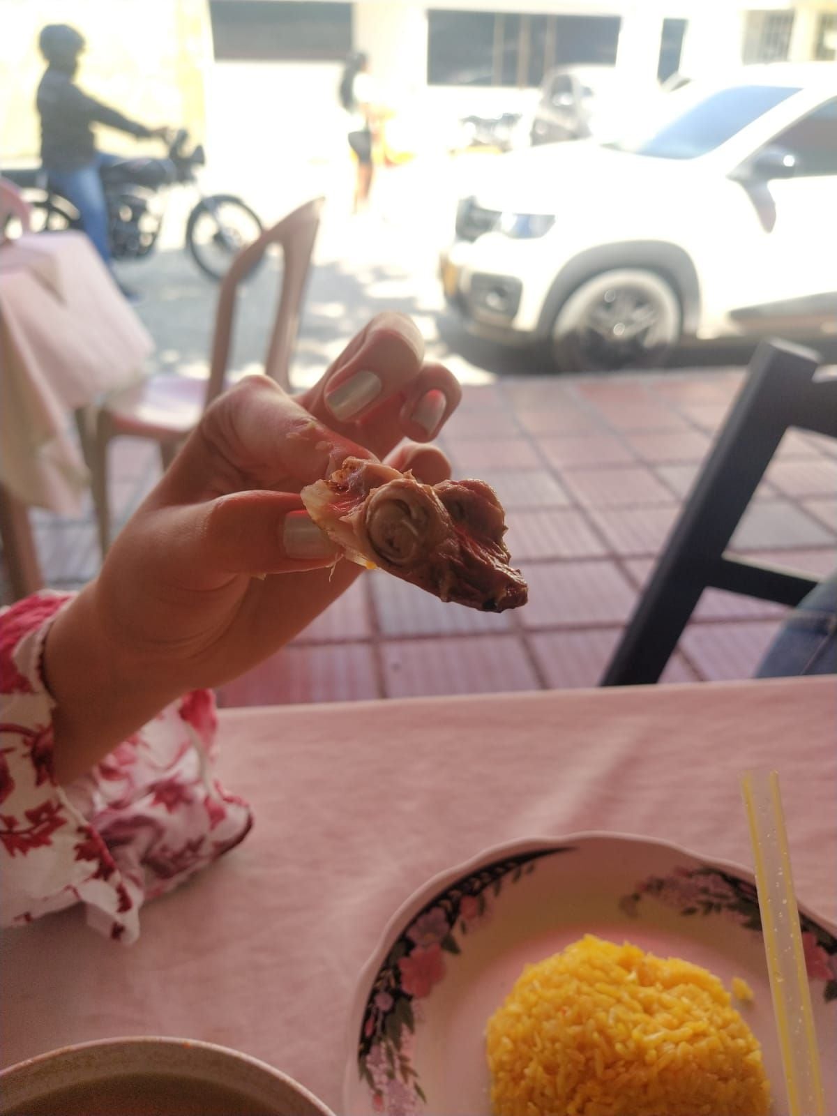 Cabeza de babilla en restaurante de Cartagena