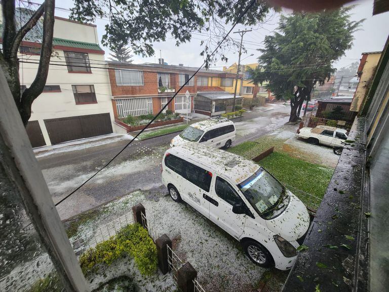 Imágenes de lluvias en Bogotá, este 22 de septiembre.