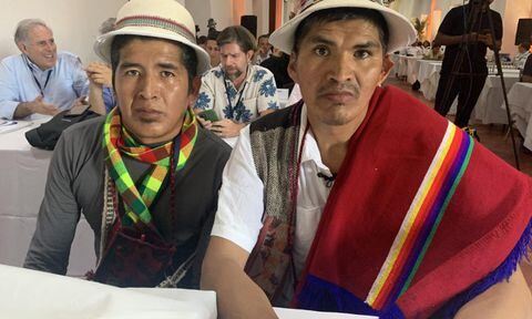 Integrantes de la comunidad indígena Qhara Qhara.
