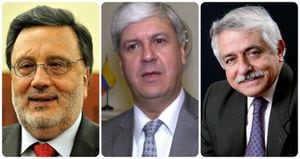 César Pardo, Andrés Talero y Alfonso Valdivieso