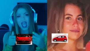 Las comparaciones entre Shakira (Ferrari) y Clara Chía (Twingo) continúan en redes sociales.