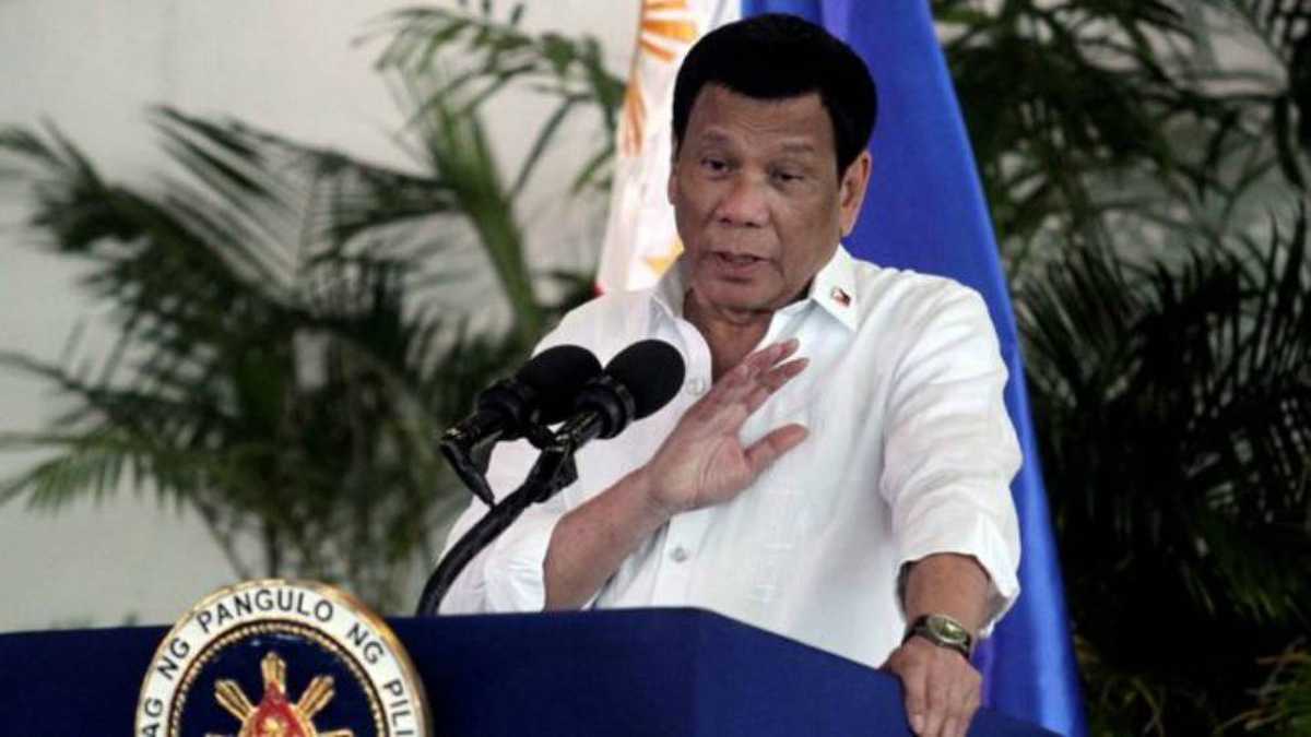 El presidente de Filipinas Rodrigo Duterte. Reuters.