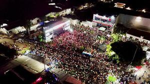 Plaza Olaya Herrera llena en el FestiMaría 2023 - San Juan Nepomuceno