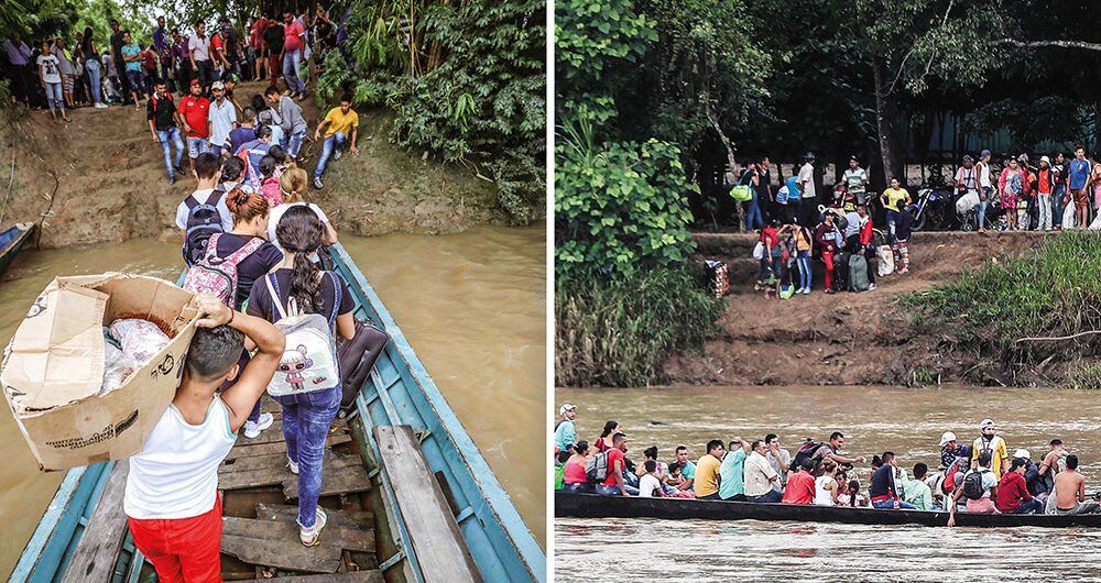   Durante toda la semana, ciudadanos venezolanos atravesaron el río Arauca para buscar refugio en territorio colombiano. Según el gobernador del departamento, Facundo Castillo, se les ha brindado ayuda en Arauquita, Saravena y Arauca. 