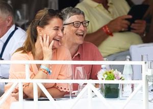 MONTE-CARLO, MONACO - JUNE 23:  Bill Gates and Melinda Gates attend Global Champions Tour of Monaco 2017 on June 23, 2017 in Monte-Carlo, Monaco.  (Photo by fotopress/Getty Images)