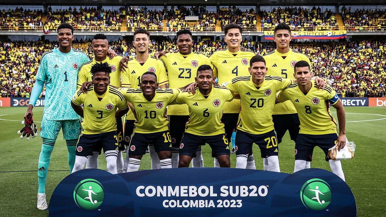 La Selección Colombia Sub-20 se despidió del estadio El Campín con una victoria ante Venezuela. Foto: Twitter @FCFSelecciónColombia