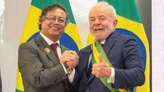 Presidente Gustavo Petro y el mandatario de Brasil Luiz Ignácio Lula da Silva