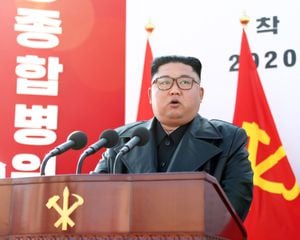 Líder supremo de Corea del Sur, Kim Jong-Un. (Photo by API/Gamma-Rapho via Getty Images)