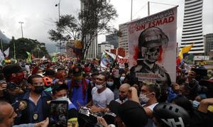 Paro Nacional CIDH en el Hotel Tequendama, protestas