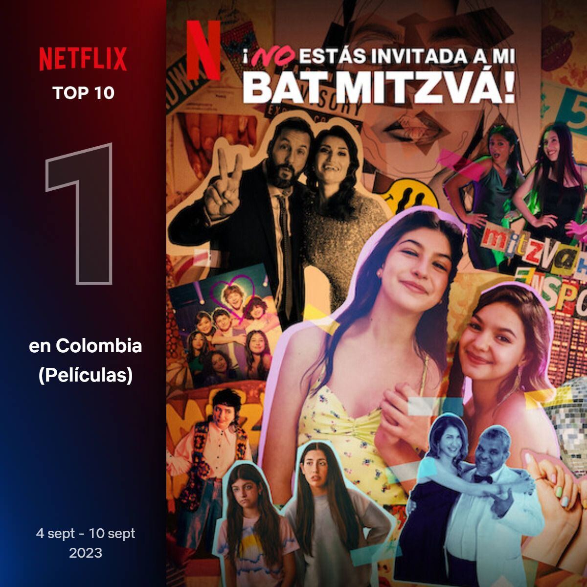 ¡No  estás invitada a mi bat mitzvá! es la cinta más vista en Netflix en Septiembre.
