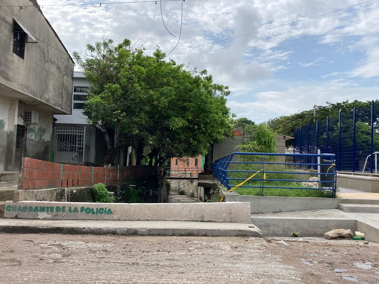 Barrio Los Laureles, suroriente  de Barranquilla. Aquí se encontraron las primera extremidades del cuerpo desmembrado.