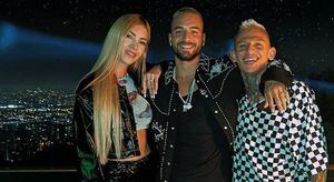 Maluma, La Liendra y Dani Duke estuvieron en el evento donde el cantante anunció su concierto en Medellín.