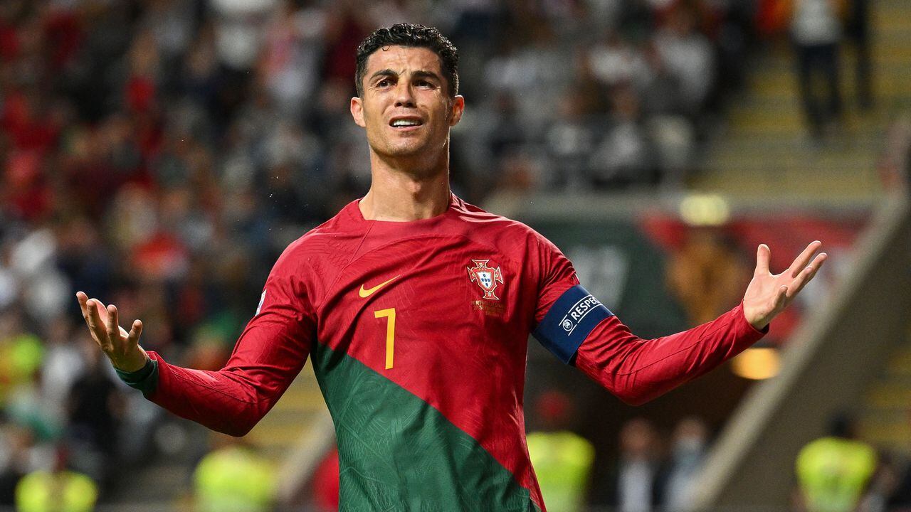 Cristiano Ronaldo, jugador de la Selección de Portugal, en el partido contra España en la UEFA Nations League.