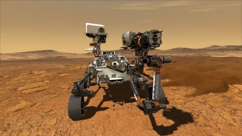 Perseverance explorará el suelo y la atmósfera del planeta rojo durante al menos un año marciano, que equivale a cerca de 687 días terrestres. BBC - NASA