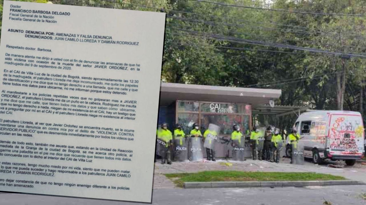 El testigo clave del caso Javier Ordóñez denuncia a policías del CAI Villa Luz