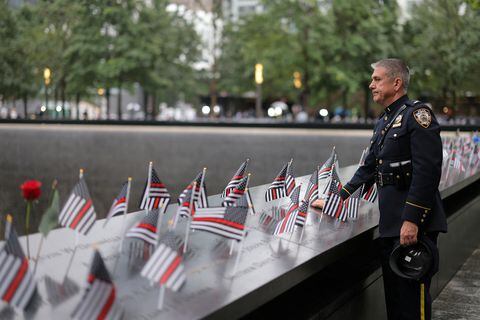 En imágenes : Los estadounidenses conmemoran el aniversario del 11 de septiembre.