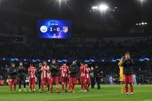 Manchester City venció al Atlético de Madrid 1-0 en el partido de ida por los cuartos de final