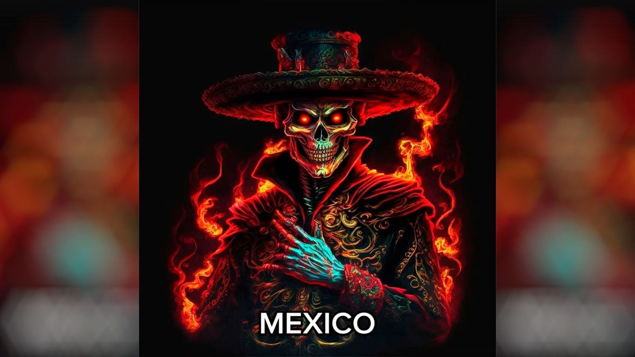 Ilustración creada por IA presenta a México como un supervillano de los cómics.