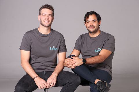 Juan Martín Suso y Felipe Racines, emprendedores colombianos que lideran la plataforma Seeri.