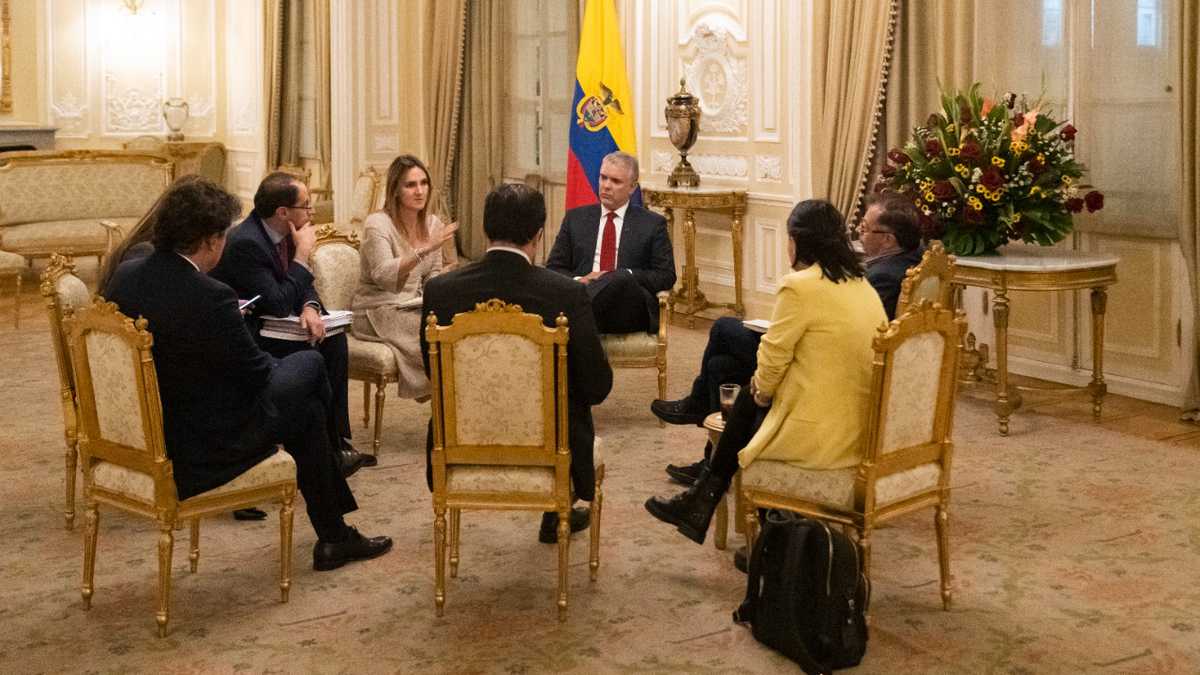 Reunión presidente Iván Duque y el mandatario electo Gustavo Petro
