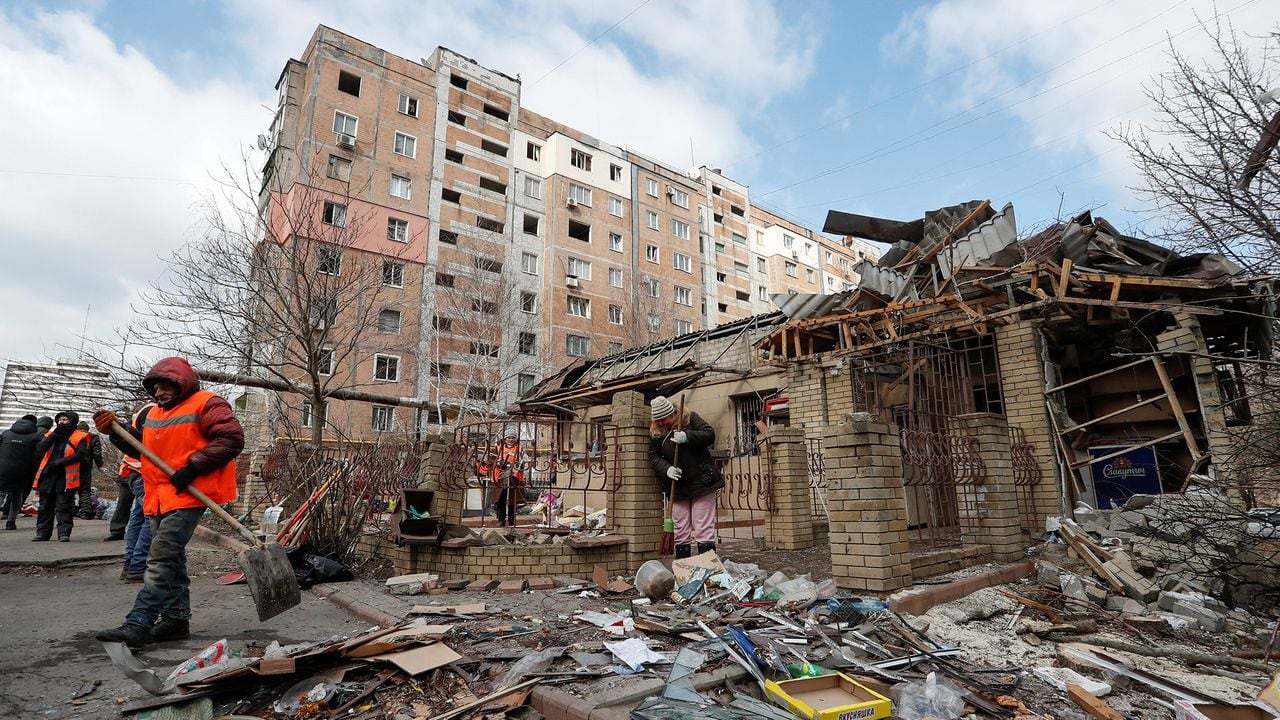 Destrucción en Ucrania tras la invasión rusa