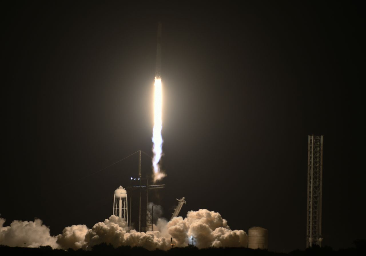 Lanzamiento de un satélite de la NASA. Imagen de referencia