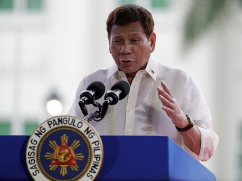 Rodrigo Duterte, presidente Filipinas. (AP Photo/Aaron Favila)