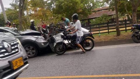 Accidente de tránsito en Santa Fe de Antioquia.