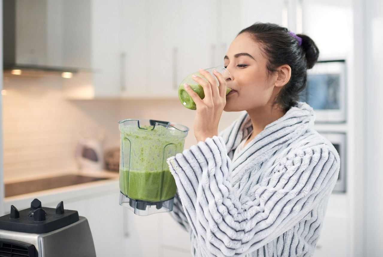 Los jugos verdes son ideales para bajar la hipertensión.