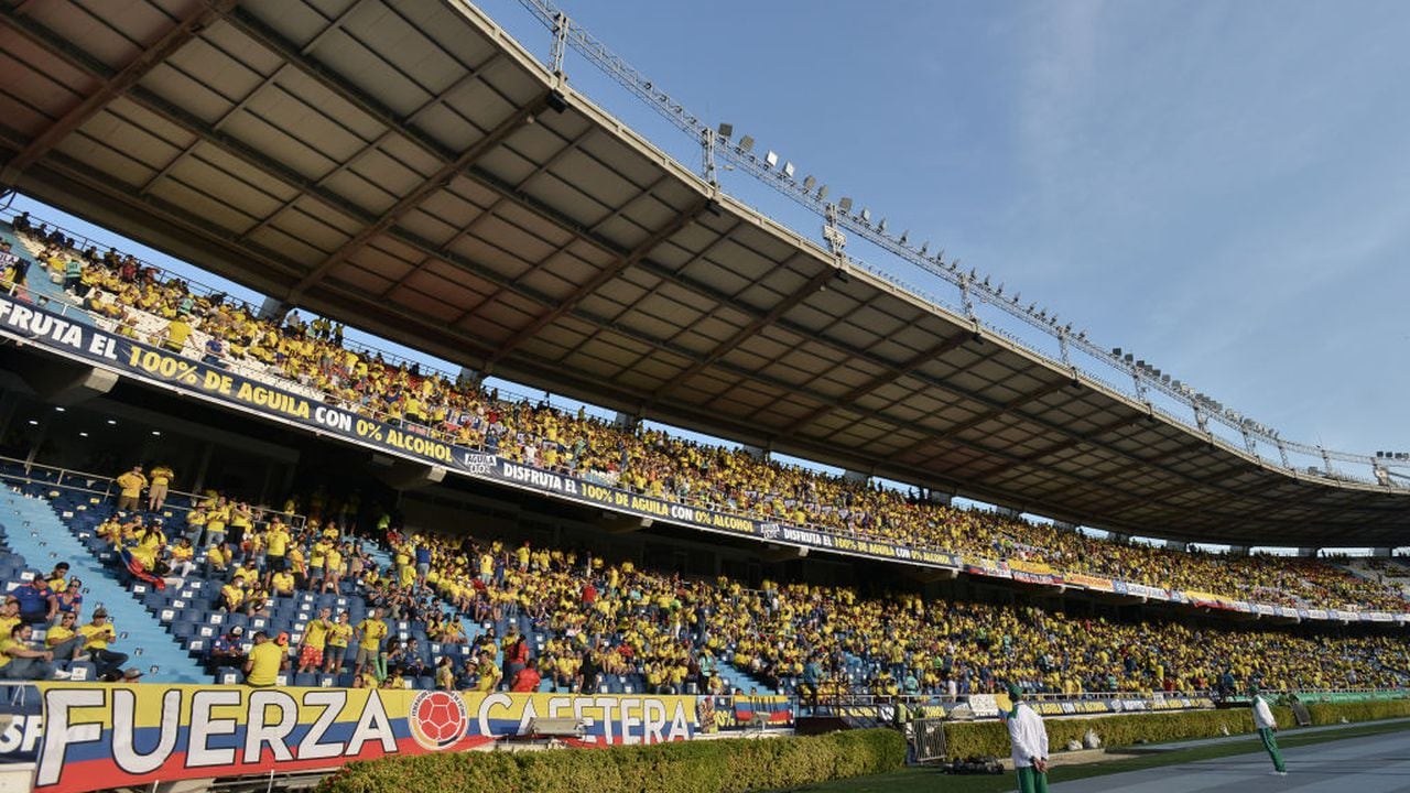 Estadio Metropolitano durante partido de la Selección Colombia.
