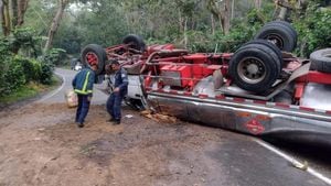 El accidente se presentó en el área metropolitana de Bucaramanga.