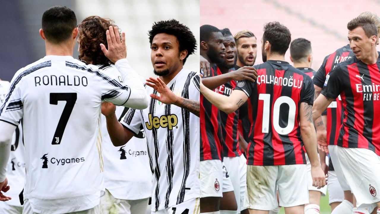 Juventus y Milan - Superliga Europea. Foto: AP / Marco Alpozzi / Antonio Calanni
