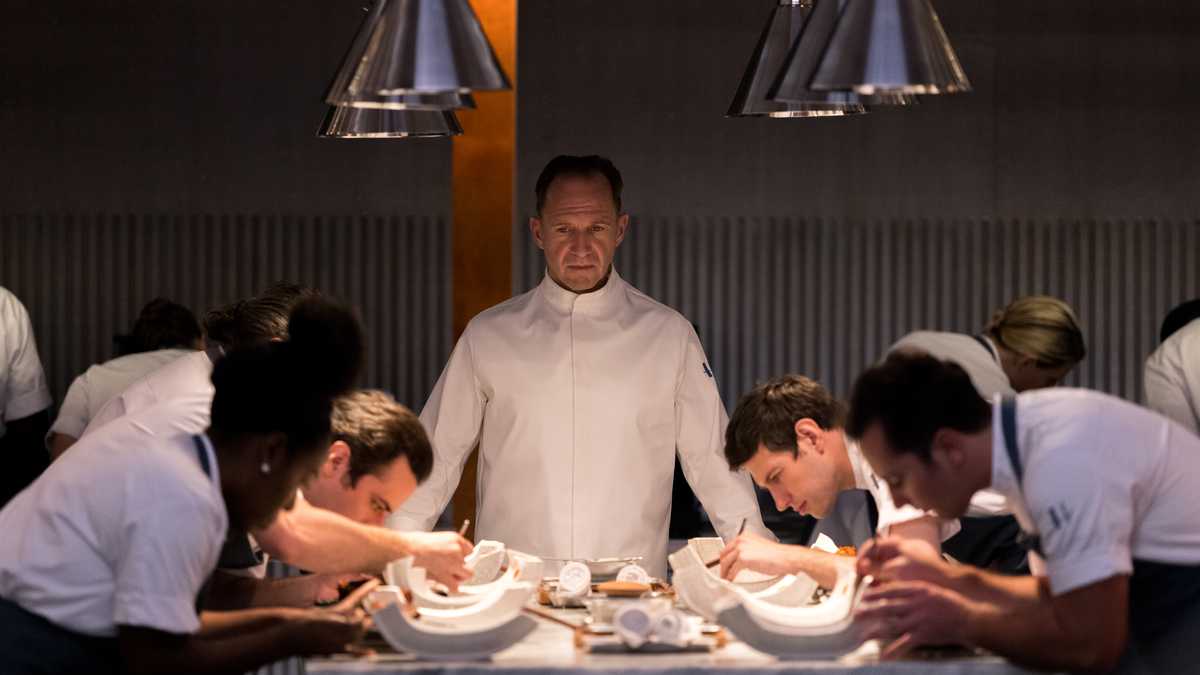 Ralph Fiennes in THE MENU. Photo by Eric Zachanowich. Courtesy of Searchlight Pictures. © 2022 20th Century Studios All Rights Reserved.