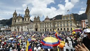 Marchas 26 de septiembre en contra del gobierno Petro Plaza de Bolivar