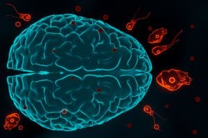 Naegleria fowleri es una ameba que puede causar una infección del cerebro potencialmente mortal llamada meningoencefalitis amebiana primaria (MAP).