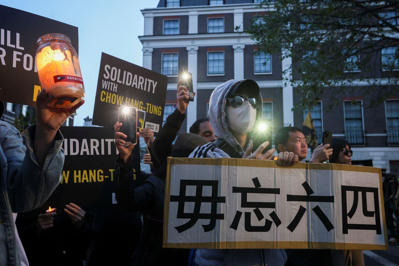 34th anniversary of China's 1989 crackdown on pro-democracy protesters, in Taipei
