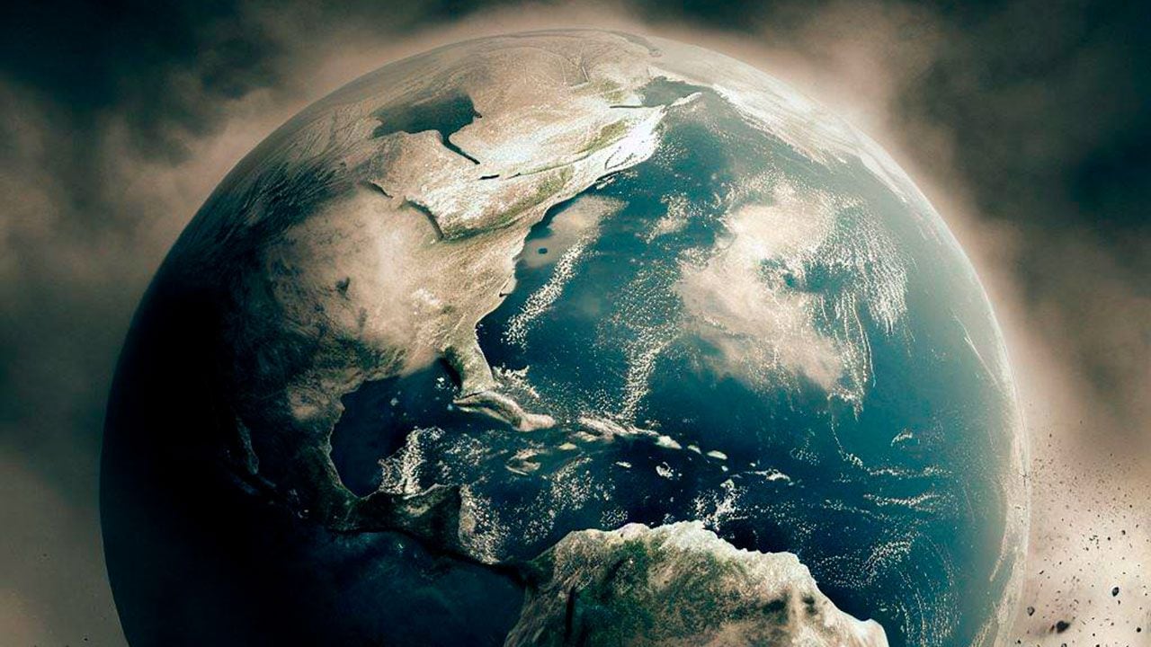 Ilustración del fin del planeta Tierra