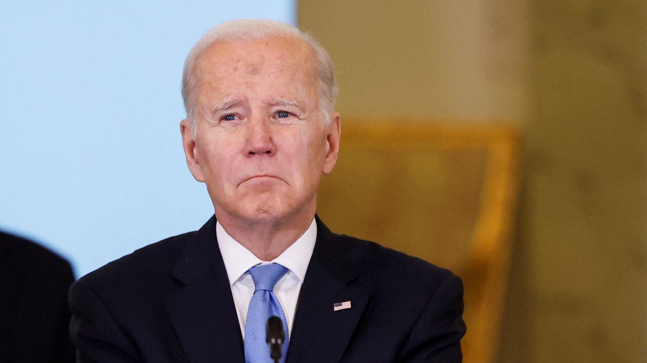 El presidente de los Estados Unidos, Joe Biden, asiste a la Cumbre Nueve (B9) de Bucarest de la OTAN, durante la visita de Biden a Polonia para conmemorar el primer aniversario de la invasión rusa de Ucrania, el Palacio Presidencial en Varsovia, Polonia