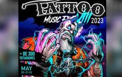 La octava edición del Tattoo Music Fest trae más de 60 agrupaciones y cerca de 300 tatuadores para su exposición artística.