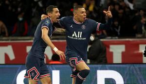 Ángel Di María y Mbappé en el PSG.