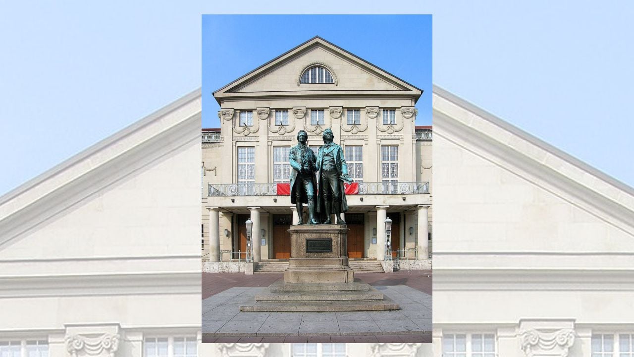 Estatua de Goethe y Schiller en Weimar. Andreas Trepte / Wikimedia Commons, CC BY-SA