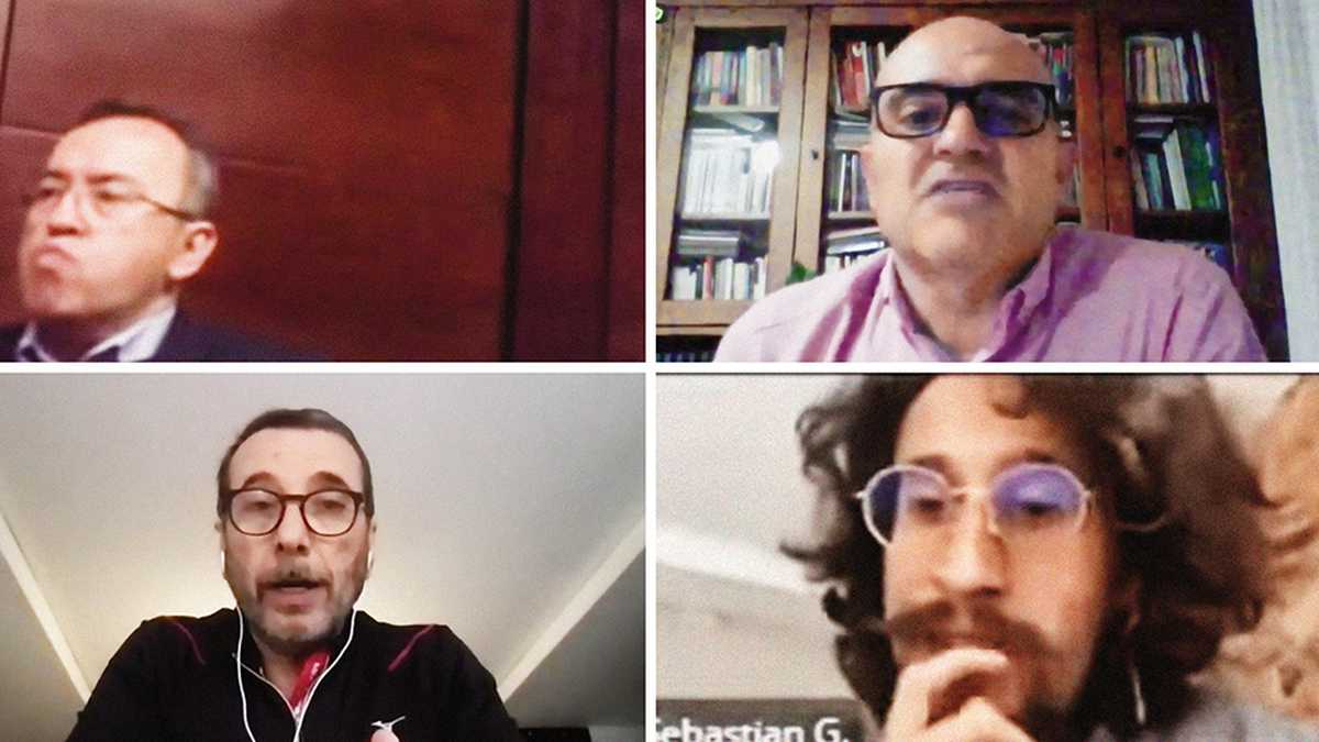  Alfonso Prada, Vinicio Alvarado, Xavier Vendrell y Sebastián Guanumen participaron en los encuentros y reuniones para definir la estrategia de campaña contra los otros candidatos.