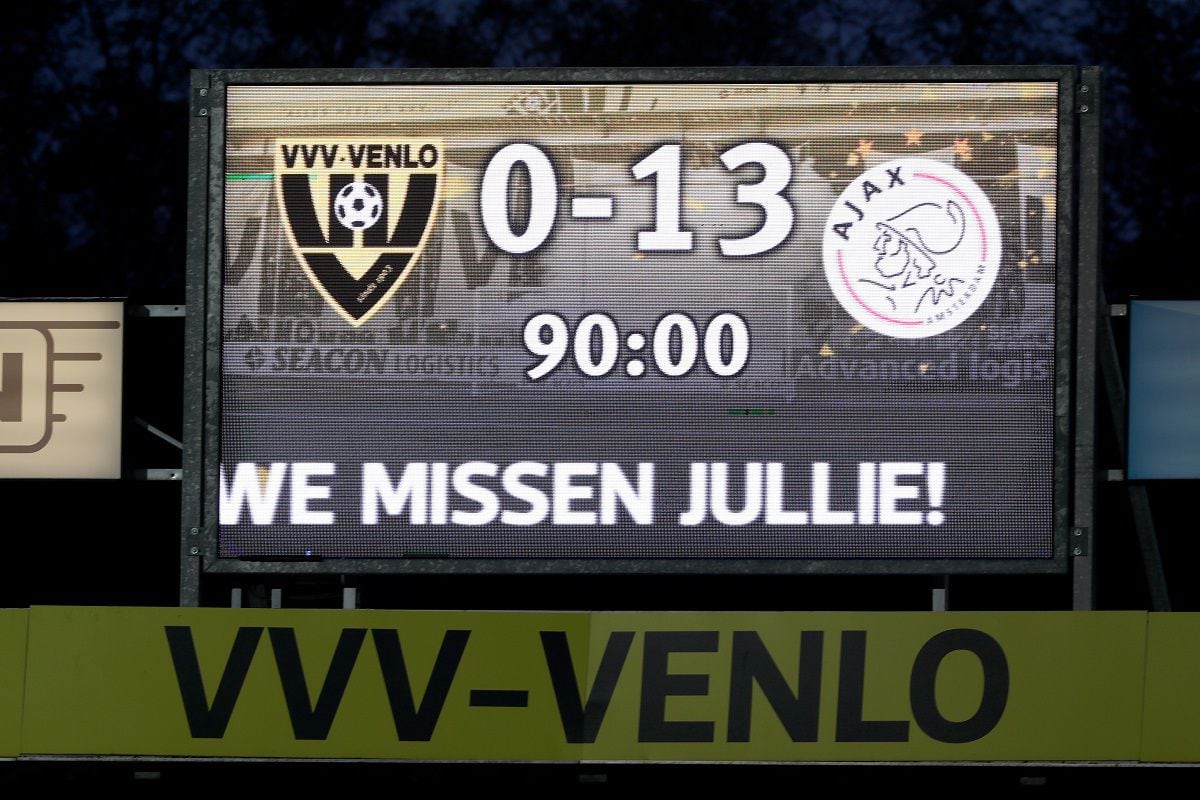 Ajax goleó 13-0 al Venlo en la liga de Holanda