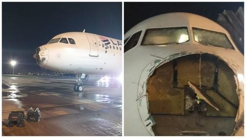 La aerolínea LATAM lamentó los inconvenientes de los que su avión fue partícipe, dadas las condiciones meteorológicas.